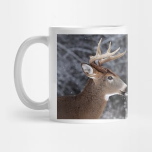 Catching Snowflakes - White-tailed Deer Mug